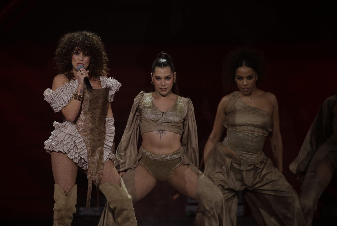 Mel Ömana en la segunda semifinal del Benidorm Fest 2025, Palau d’Esports l’Illa de Benidorm | Foto: RTVE