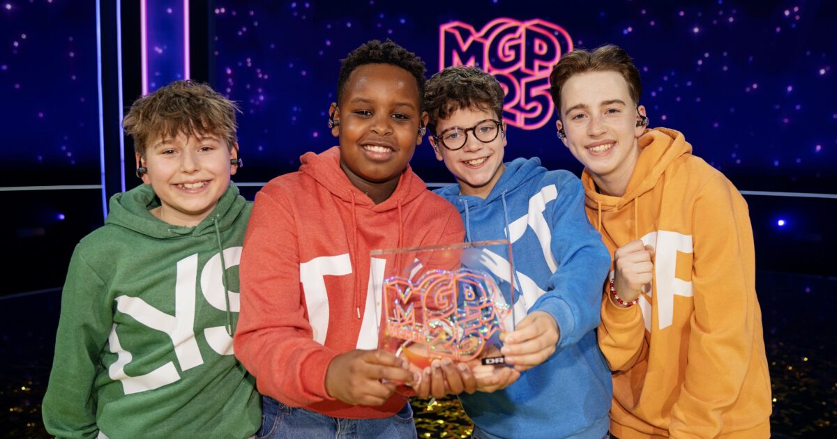 Tempo, ganadores del MGP Junior 2025 | Imagen: Agnete Schlichtkrull - DR