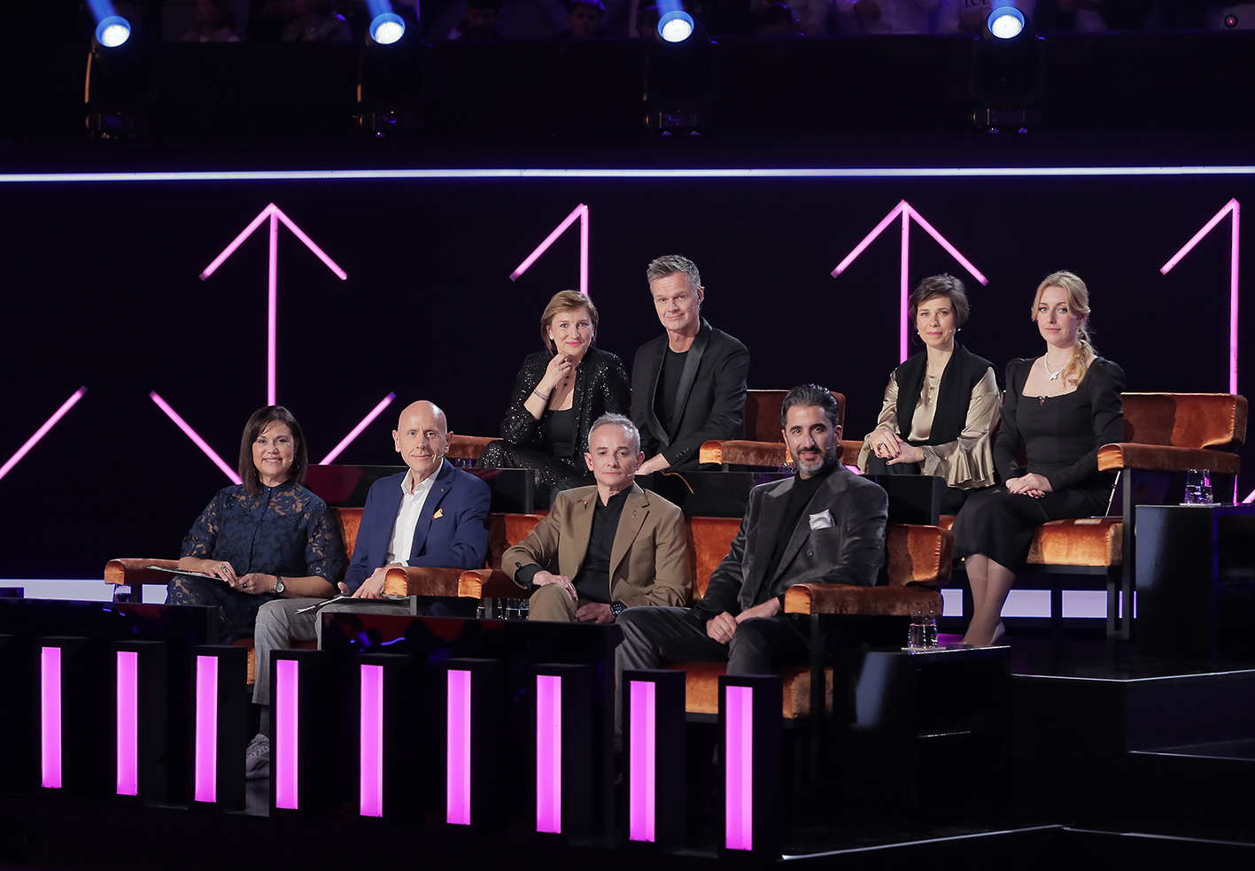 Jurado nacional e internacional en la gran final del Benidorm Fest 2025, Palau d’Esports l’Illa de Benidorm | Foto: RTVE