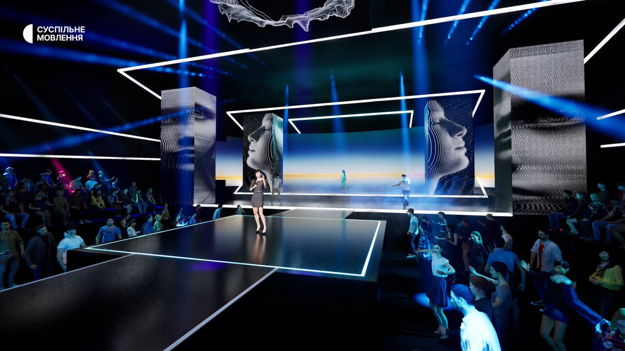 Render del escenario del Vidbir 2025 / Suspilne