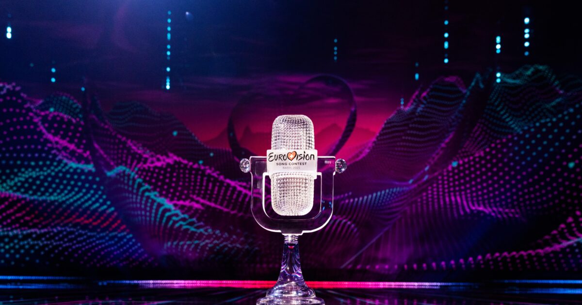 Micrófono de cristal de Eurovisión 2025 / Corinne Cumming - EBU