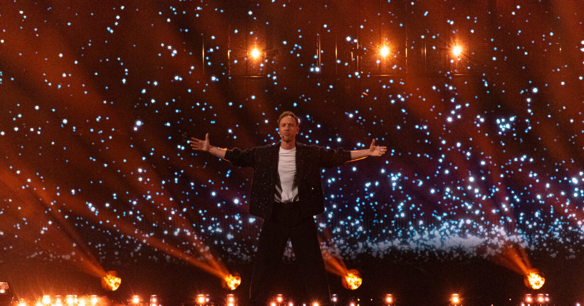 Klemen (Eslovenia) en el jury show primera semifinal de Eurovisión 2025 / Iván Trejo