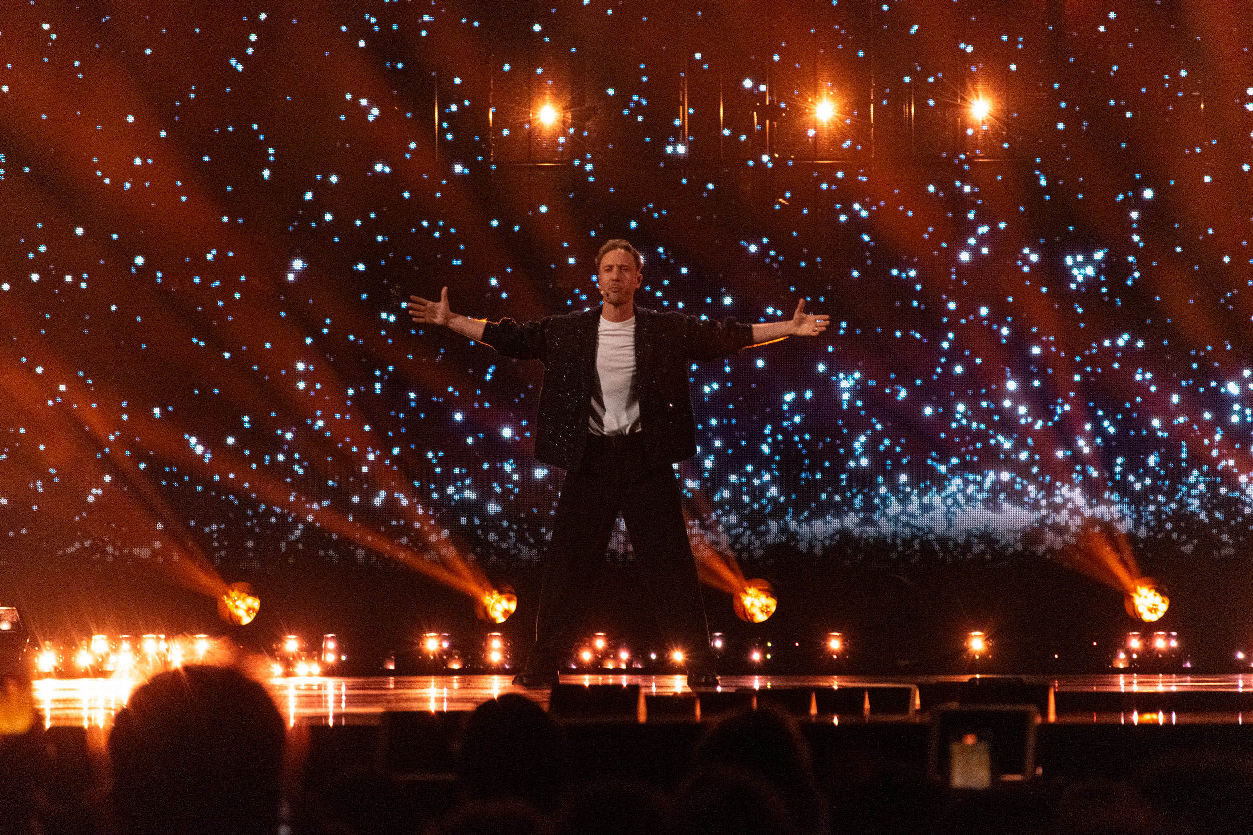Klemen (Eslovenia) en el jury show primera semifinal de Eurovisión 2025 / Iván Trejo
