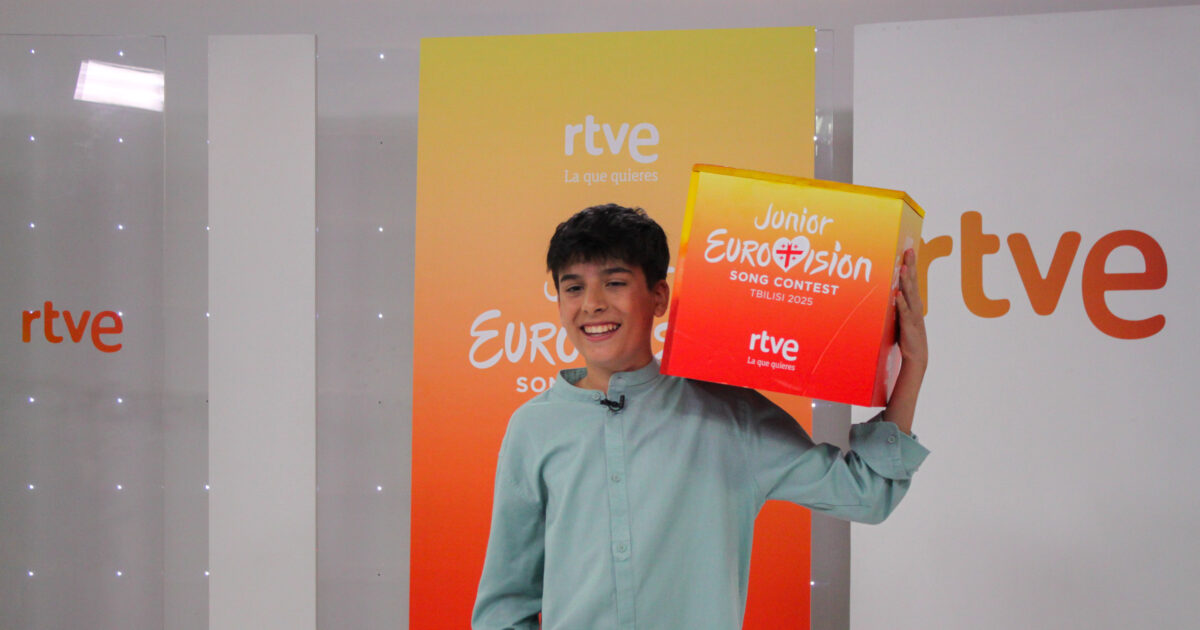 Gonzalo Pinillos en la rueda de prensa de Eurovisión Junior 2025 en Torrespaña (Madrid) | Hugo Carabaña Menéndez