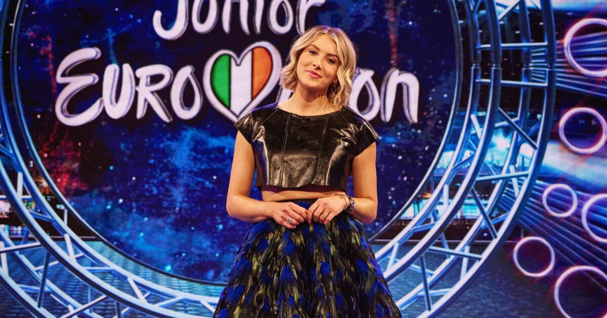 Louise Cantillion, presentadora del Junior Eurovision Éire 2025 | Allen Kiely - TG4