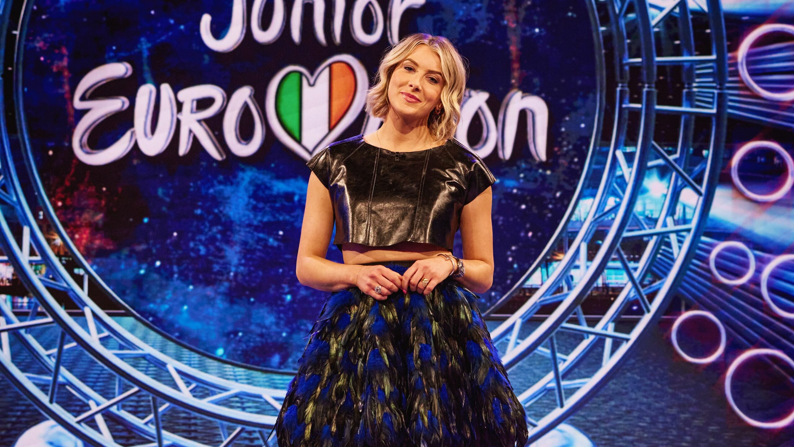 Louise Cantillion, presentadora del Junior Eurovision Éire 2025 | Allen Kiely - TG4