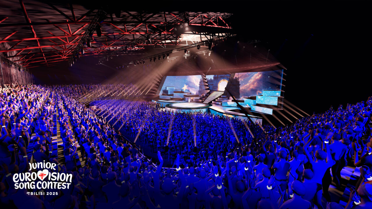 Boceto del escenario de Eurovisión Junior 2025 | Imagen: GPB