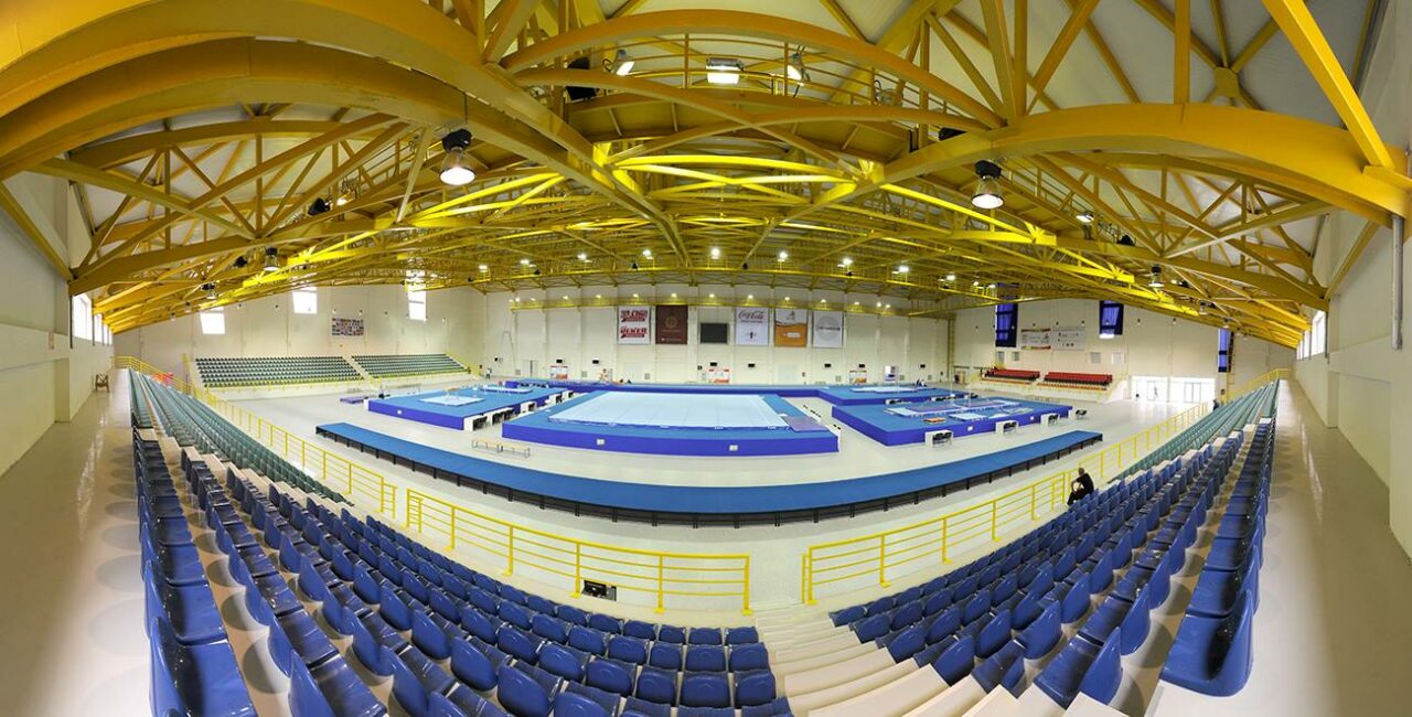 Interior del Gymnastic Hall of Olympic City (Pabellón de Gimnasia) en Tiflis (Georgia) | Imagen: Tbilisi City Hall