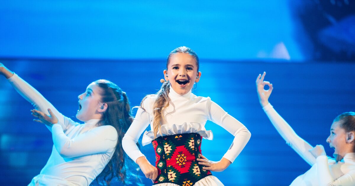 Kroni Pula, representante de Albania en Eurovisión Junior 2025 | Imagen: Corinne Cumming - EBU