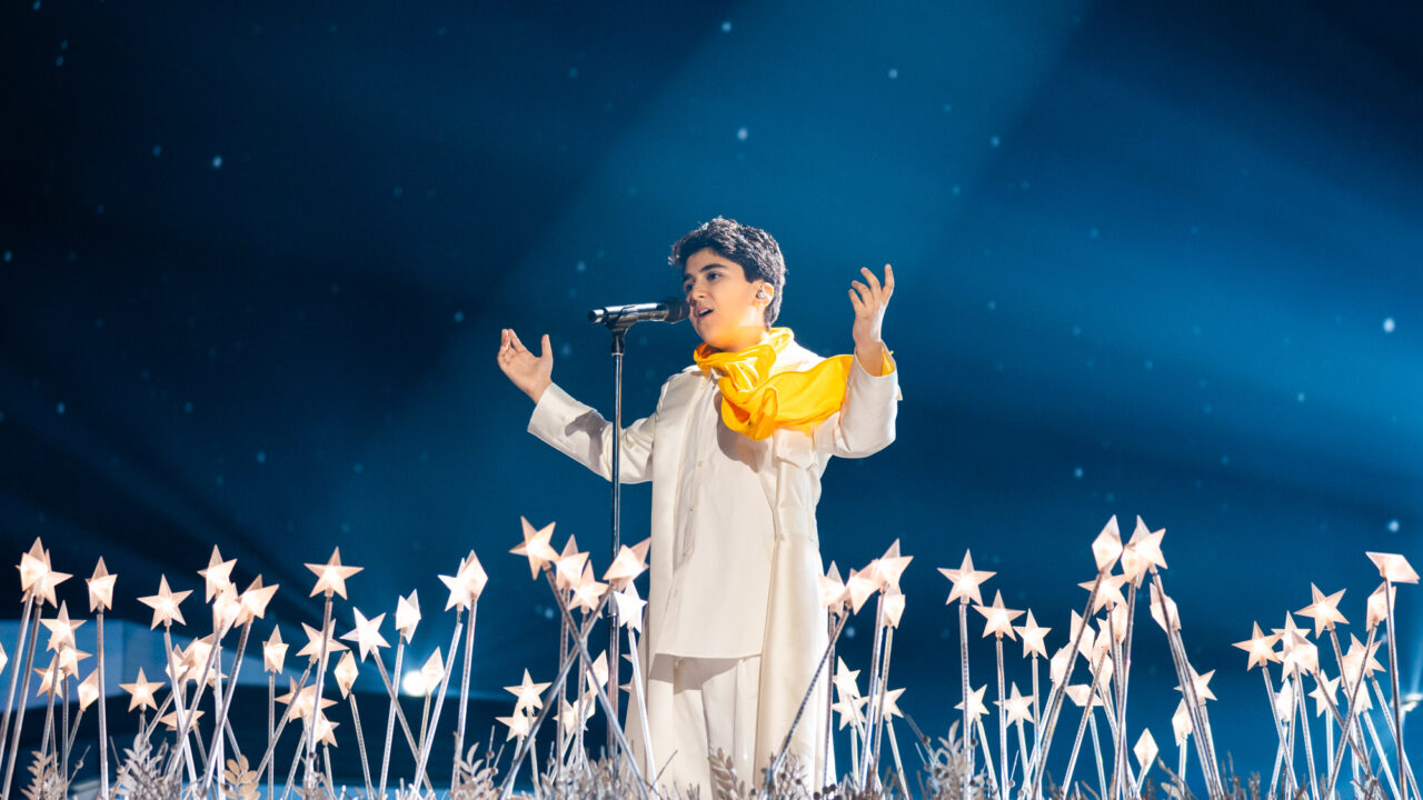 Albert Armenakyan (Armenia) en su primer ensayo individual en Eurovisión Junior 2025 | Imagen: Corinne Cumming - EBU