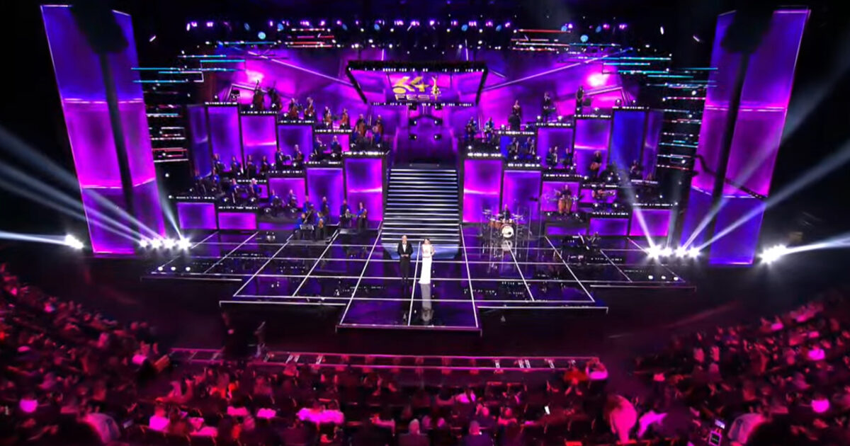 Escenario del Festivali i Këngës 64 en el Palacio de Congresos de Tirana | Imagen: RTSH