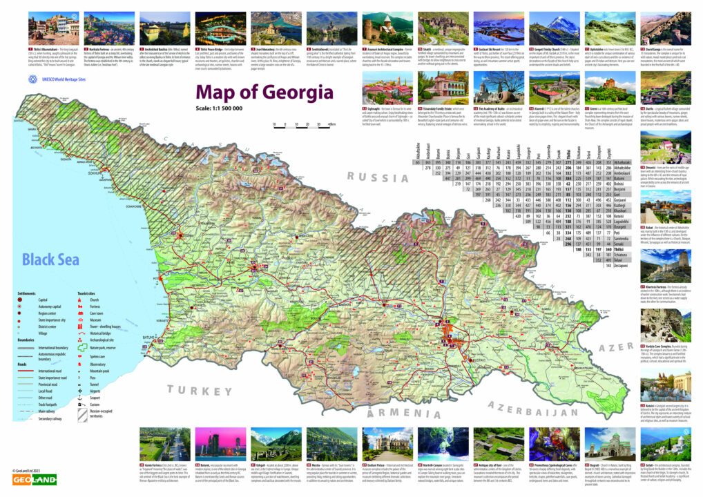 Mapa de Georgia | Imagen: GeoLand LTD.