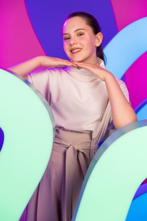 Asja Džogović, representante de Montenegro en Eurovisión Junior 2025 | Imagen: Corinne Cumming - EBU