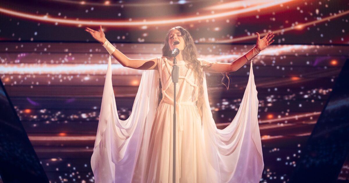 Nela Mancheska, representante de Macedonia del Norte en Eurovisión Junior 2025 | Imagen: Corinne Cumming - EBU
