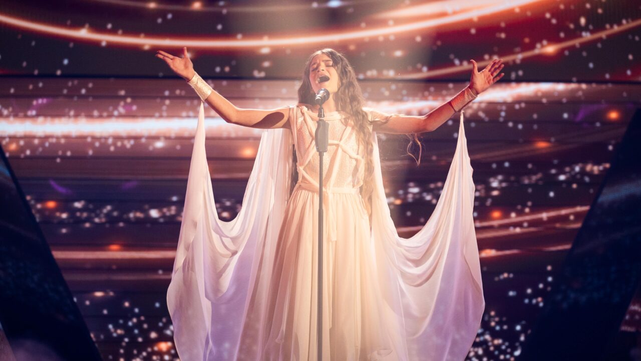 Nela Mancheska, representante de Macedonia del Norte en Eurovisión Junior 2025 | Imagen: Corinne Cumming - EBU