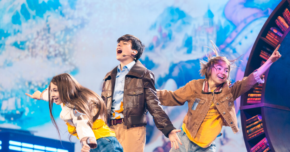 Gonzalo Pinillos (España) en su primer ensayo individual en Eurovisión Junior 2025 | Imagen: Corinne Cumming - EBU