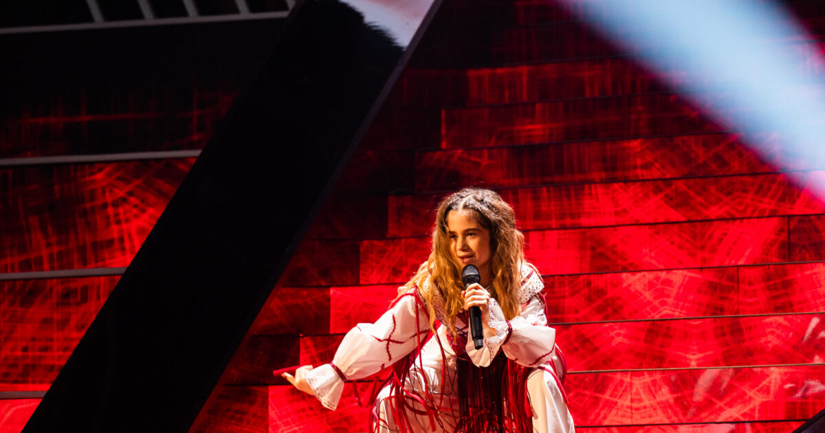 Sofia Nersesian (Ucrania) en su primer ensayo individual en Eurovisión Junior 2025 | Imagen: Corinne Cumming - EBU