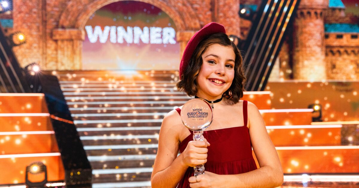 Lou Deleuze (Francia), ganadora de Eurovisión junior 2025 | Imagen: Corinne Cumming - EBU