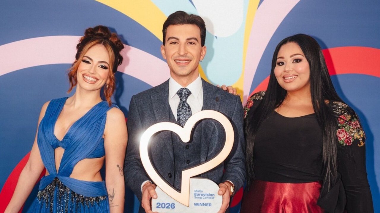 Gaia Cauchi, Keane Cutajar y Destiny Chukunyere, presentadores del MESC 2026 | Imagen: PBS