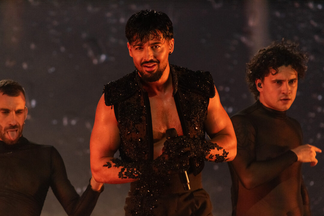 Jorge González en la gran final del Benidorm Fest 2026, Palau d’Esports l’Illa de Benidorm | Foto: Iván Trejo