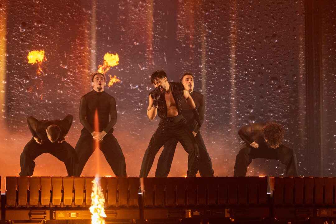 Jorge González en la gran final del Benidorm Fest 2026, Palau d’Esports l’Illa de Benidorm | Foto: Iván Trejo