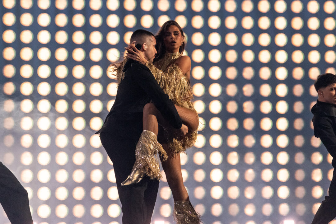 Daniela Blasco en la gran final del Benidorm Fest 2026, Palau d’Esports l’Illa de Benidorm | Foto: Iván Trejo