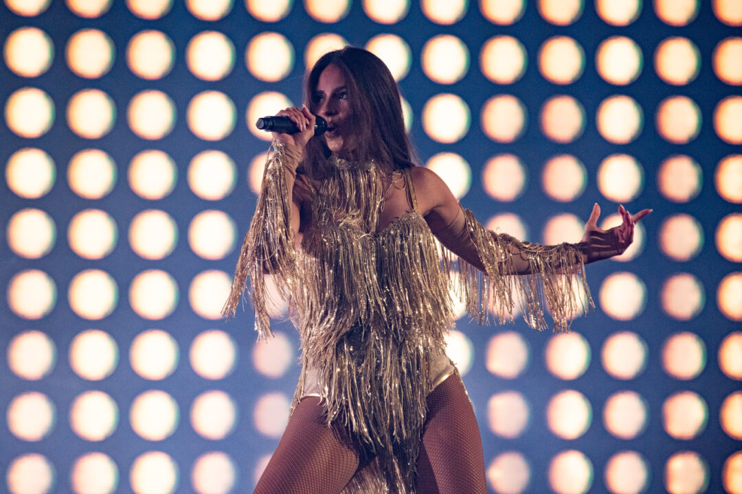 Daniela Blasco en la gran final del Benidorm Fest 2026, Palau d’Esports l’Illa de Benidorm | Foto: Iván Trejo