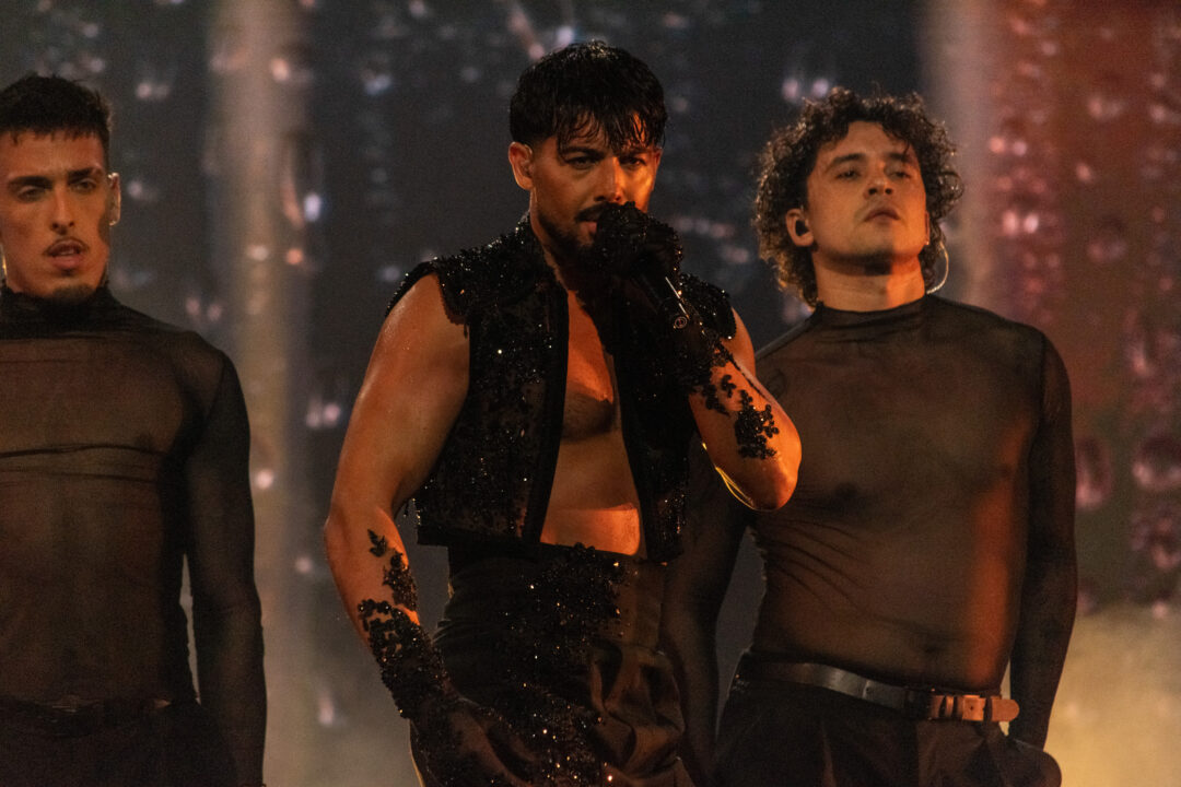 Jorge González en la gran final del Benidorm Fest 2026, Palau d’Esports l’Illa de Benidorm | Foto: Iván Trejo