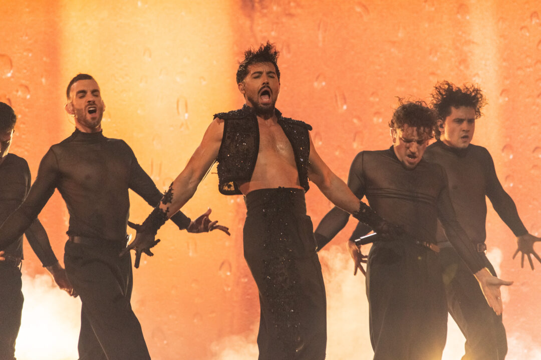 Jorge González en la gran final del Benidorm Fest 2026, Palau d’Esports l’Illa de Benidorm | Foto: Iván Trejo