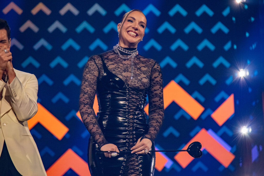 Inés Hernand en la gran final del Benidorm Fest 2026, Palau d’Esports l’Illa de Benidorm | Foto: Iván Trejo