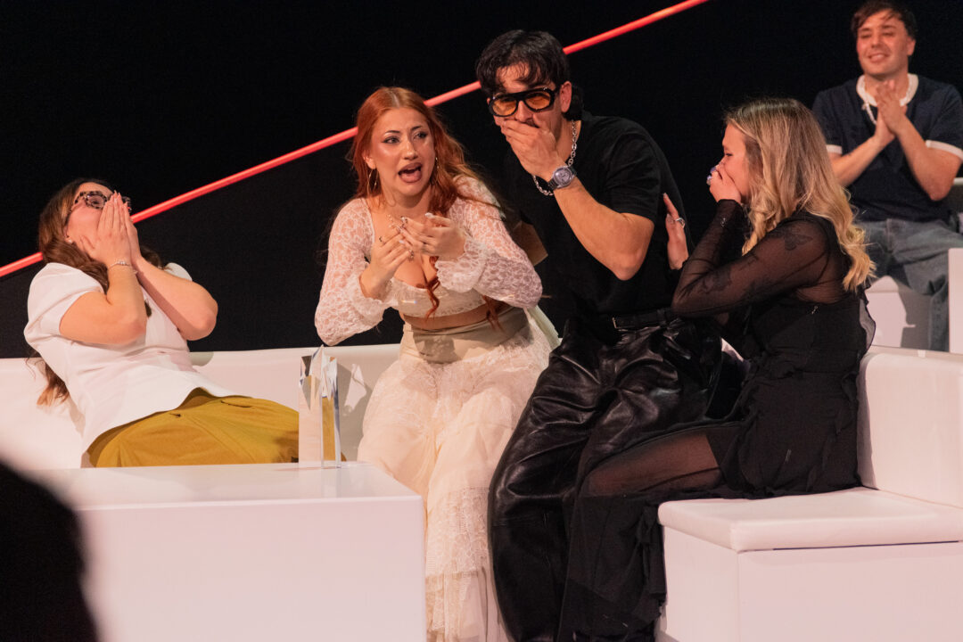 Tony Grox & LUCYCALYS, ganadores del Benidorm Fest 2026, Palau d’Esports l’Illa de Benidorm | Foto: Iván Trejo