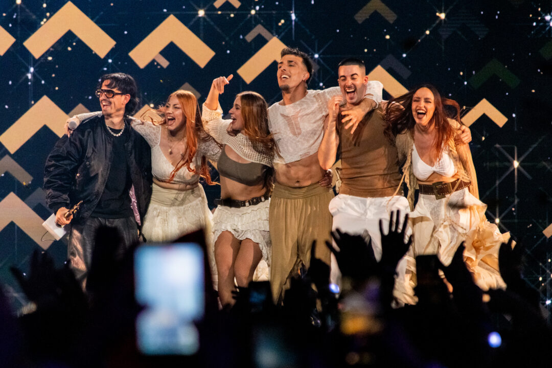 Tony Grox & LUCYCALYS, ganadores del Benidorm Fest 2026, Palau d’Esports l’Illa de Benidorm | Foto: Iván Trejo