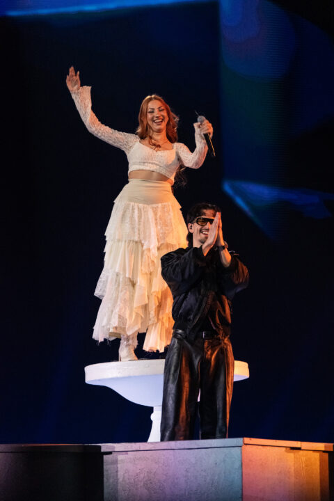 Tony Grox & LUCYCALYS en la gran final del Benidorm Fest 2026, Palau d’Esports l’Illa de Benidorm | Foto: Iván Trejo