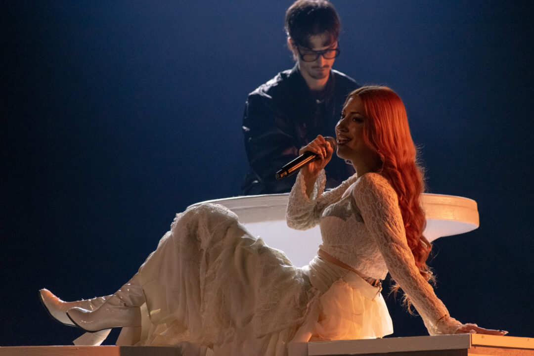 Tony Grox & LUCYCALYS en la gran final del Benidorm Fest 2026, Palau d’Esports l’Illa de Benidorm | Foto: Iván Trejo