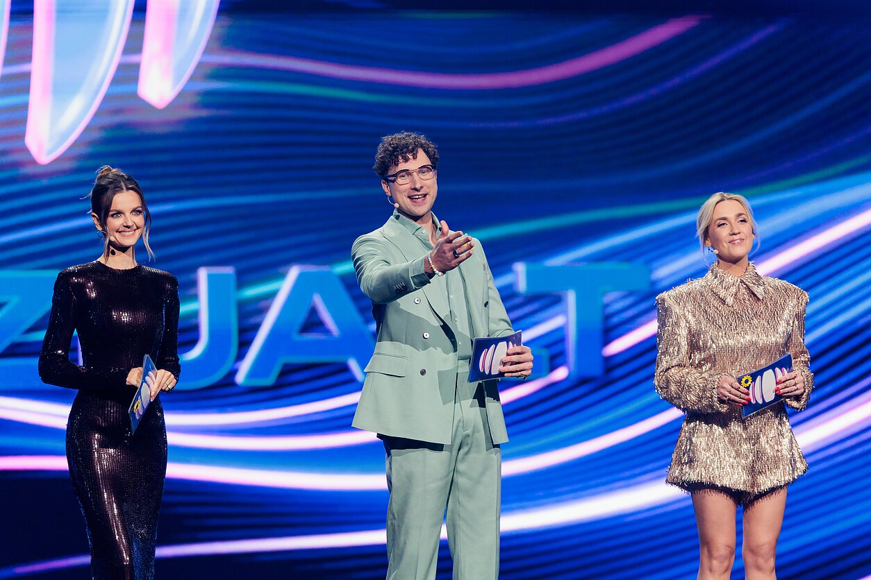 Presentadores Eurovizija.LT / LRT - E. Blažio