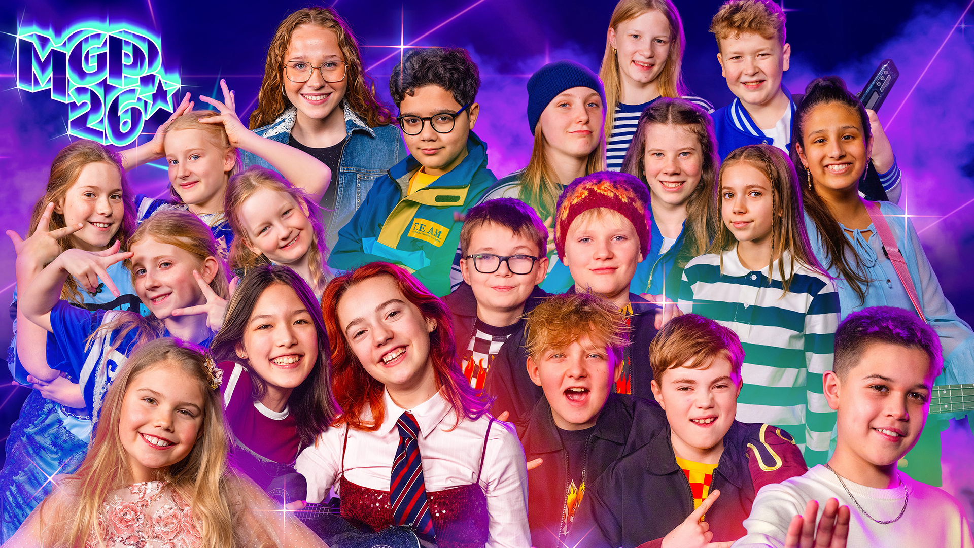 Artistas del Melodi Grand Prix Junior 2026 | Imagen: Mathias Neesgaard - Astrid Fomsgaard - DR