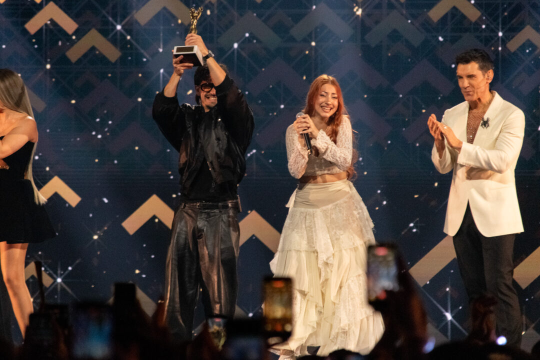 Tony Grox & LUCYCALYS ganadores del Benidorm Fest 2026, Palau d’Esports l’Illa de Benidorm | Foto: Iván Trejo