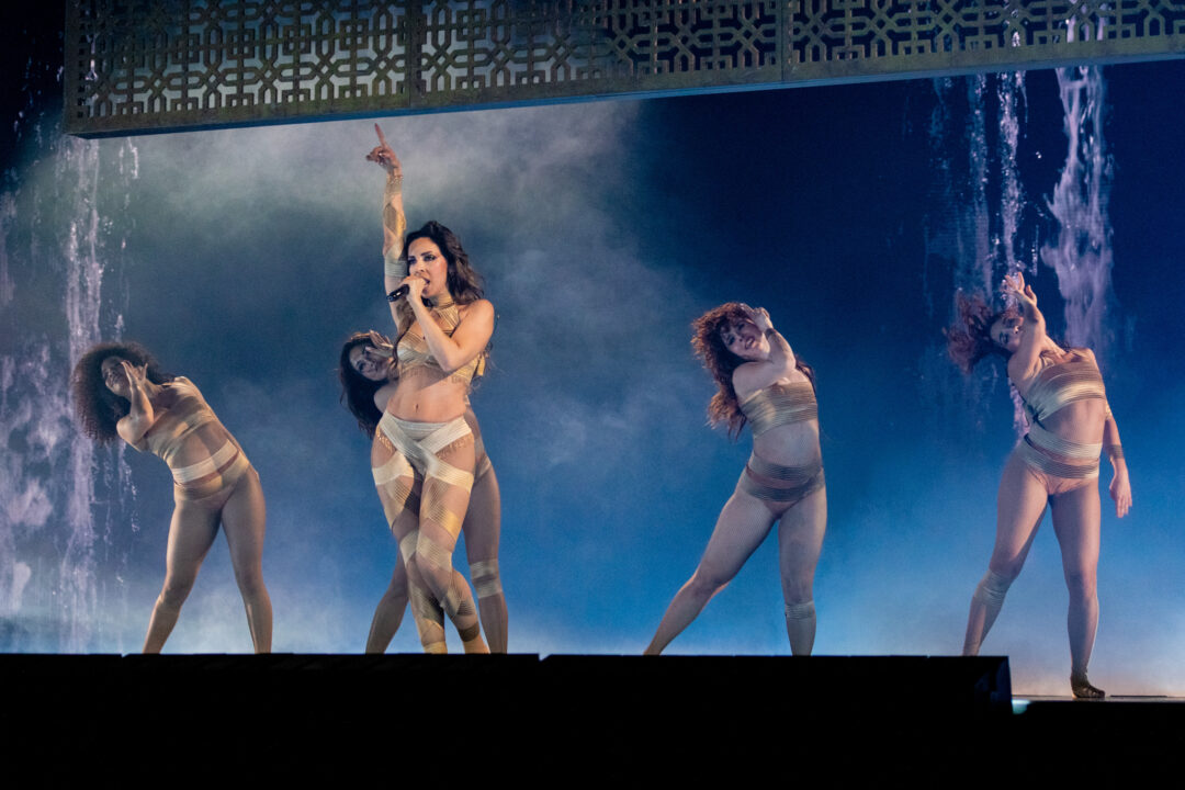 Atyat en la segunda semifinal del Benidorm Fest 2026, Palau d’Esports l’Illa de Benidorm | Foto: Iván Trejo