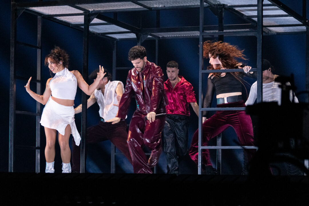 Dani J en la segunda semifinal del Benidorm Fest 2026, Palau d’Esports l’Illa de Benidorm | Foto: Iván Trejo