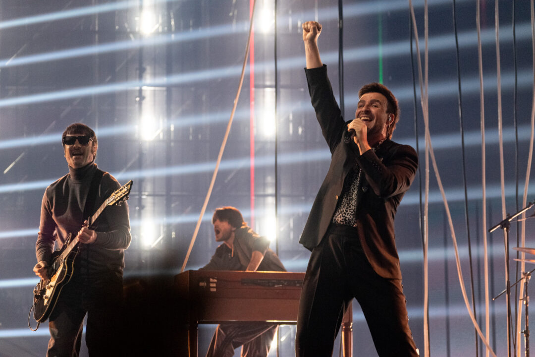 Funambulista en la segunda semifinal del Benidorm Fest 2026, Palau d’Esports l’Illa de Benidorm | Foto: Iván Trejo