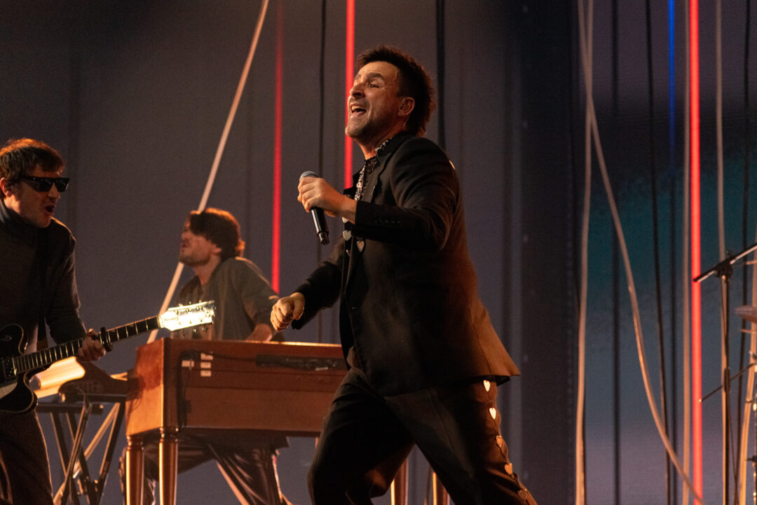 Funambulista en la segunda semifinal del Benidorm Fest 2026, Palau d’Esports l’Illa de Benidorm | Foto: Iván Trejo