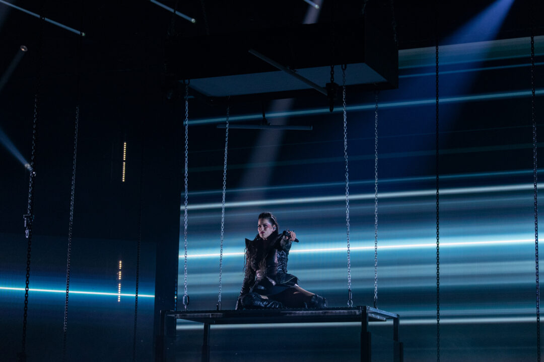 KU Minerva en la segunda semifinal del Benidorm Fest 2026, Palau d’Esports l’Illa de Benidorm | Foto: Iván Trejo