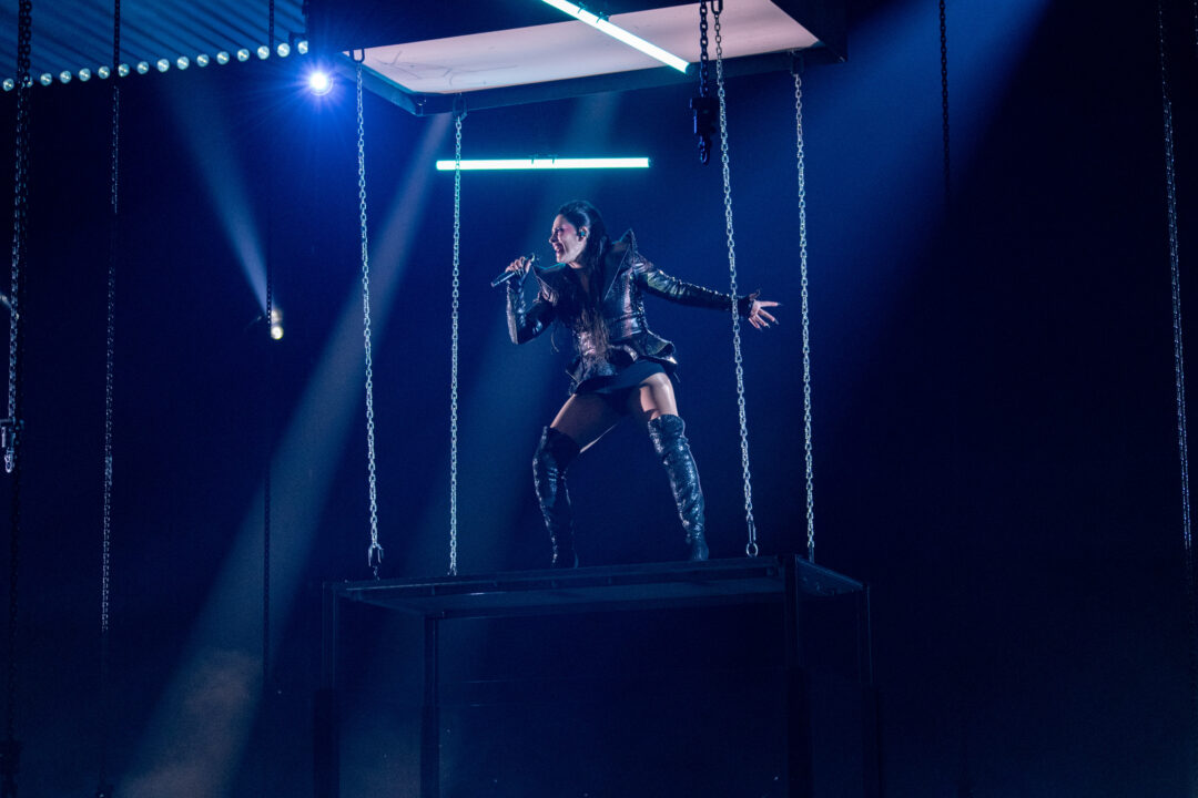 KU Minerva en la segunda semifinal del Benidorm Fest 2026, Palau d’Esports l’Illa de Benidorm | Foto: Iván Trejo