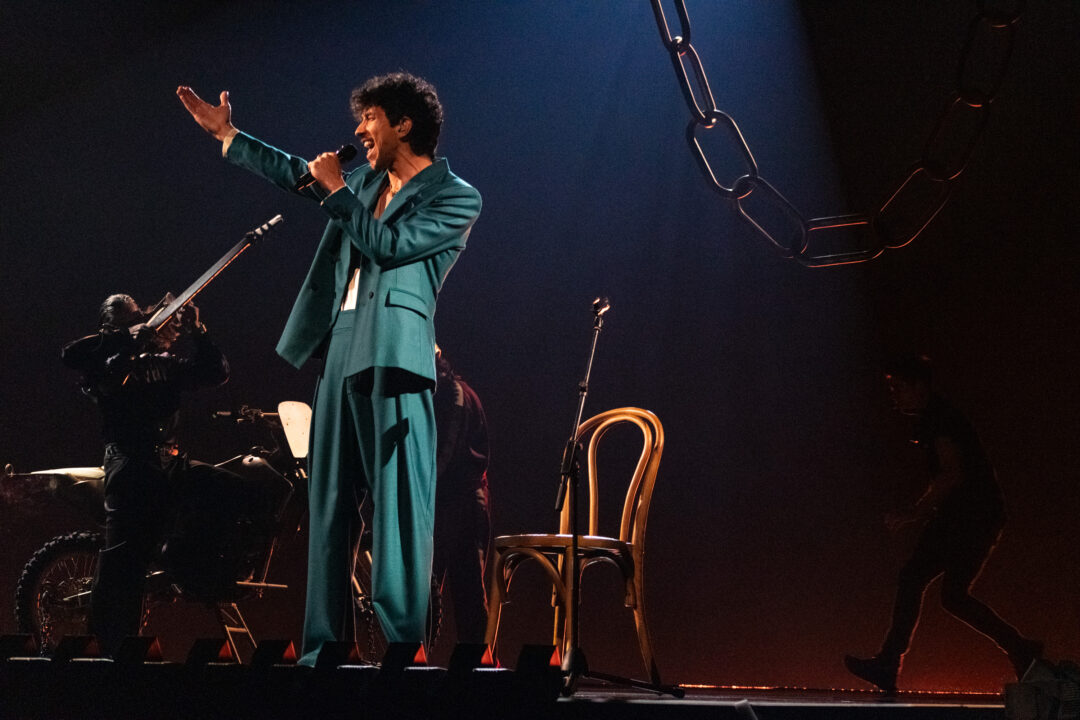 The Quinquis en la segunda semifinal del Benidorm Fest 2026, Palau d’Esports l’Illa de Benidorm | Foto: Iván Trejo