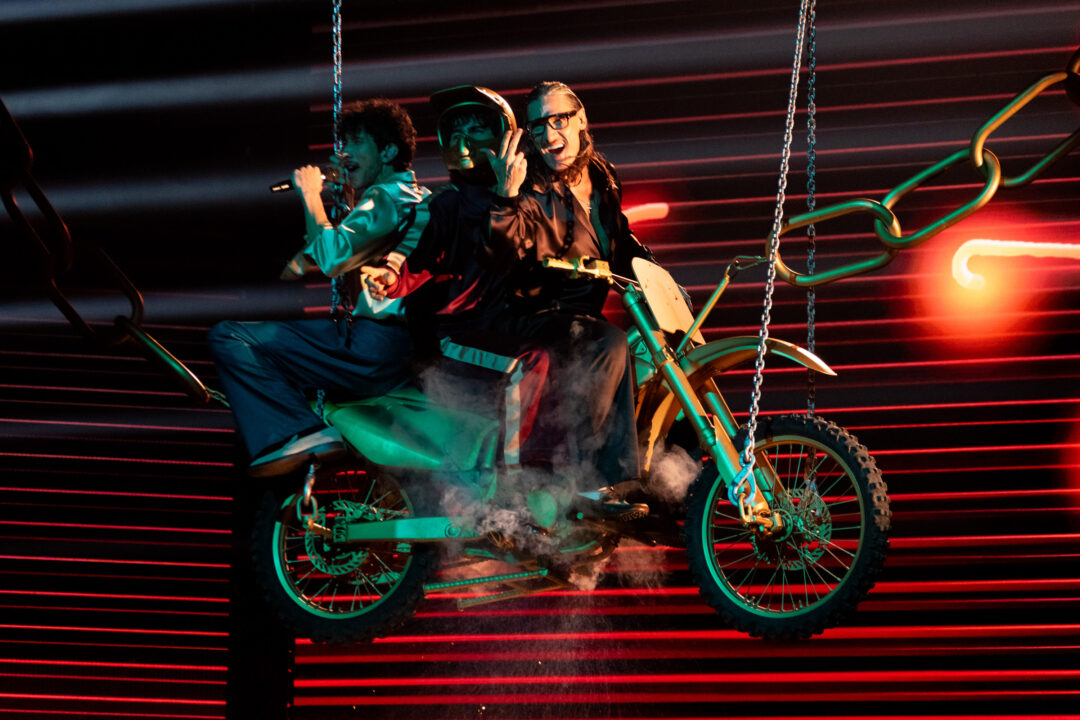 The Quinquis en la segunda semifinal del Benidorm Fest 2026, Palau d’Esports l’Illa de Benidorm | Foto: Iván Trejo