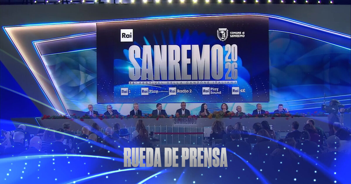 Rueda de prensa Sanremo 2026 | Liveblog del 23 de febrero: presentación del festival con Carlo Conti y Laura Pausini