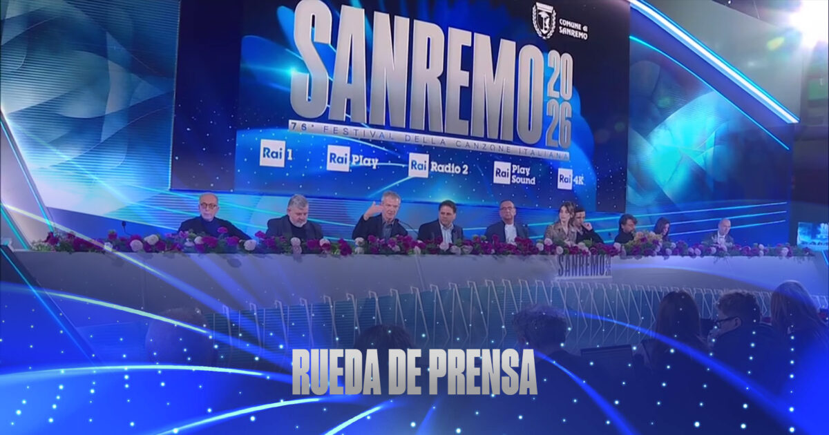 Rueda de prensa Sanremo 2026 | Liveblog del 25 de febrero: Reacciones tras la primera serata y primeras valoraciones