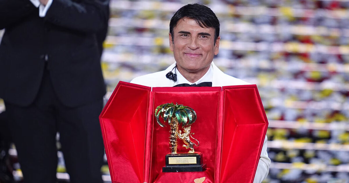 Sal Da Vinci, ganador del Festival de Sanremo 2026 | Imagen: RAI
