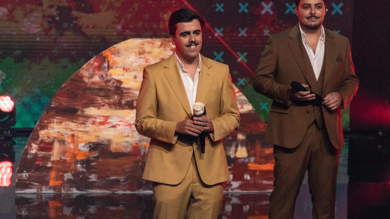 Bandidos do Cante en la gran final del Festival da Canção 2026 de Portugal | Imagen: Iván Trejo - ESCplus