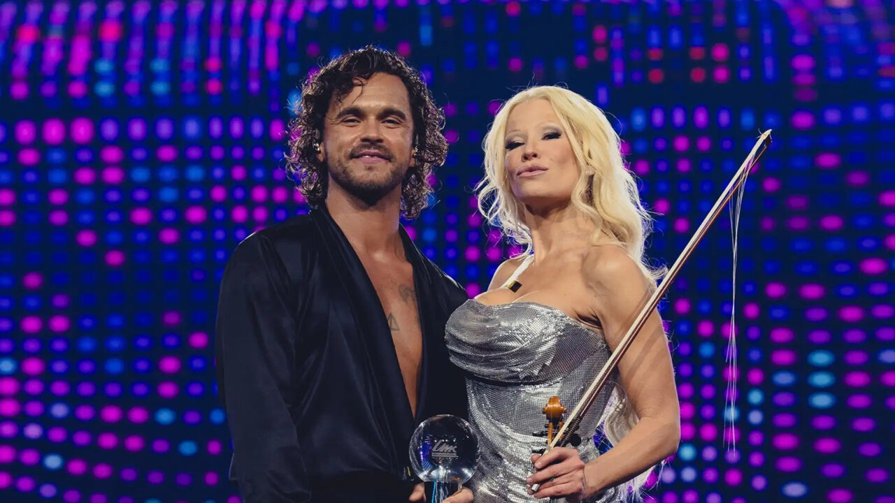 Linda Lampenius x Pete Parkkonen, representantes de Finlandia en el Festival de Eurovisión 2026 | Imagen: Miikka Varila - Yle